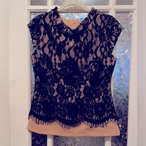 NWT New York & Company lace blouse M